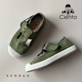 Load image into Gallery viewer, <Cienta>T strap shoes - Olive 77777

