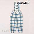 Gallery viewerに画像を読み込む, <Misha&Puff>Suspender Pant - Prussian Blue Piazza（2-6Y）-Misha＆Puff-SUNNAO
