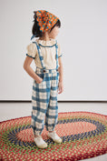 Gallery viewerに画像を読み込む, <Misha&Puff>Suspender Pant - Prussian Blue Piazza（2-6Y）-Misha＆Puff-SUNNAO
