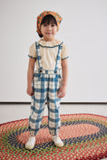 Gallery viewerに画像を読み込む, <Misha&Puff>Suspender Pant - Prussian Blue Piazza（2-6Y）-Misha＆Puff-SUNNAO

