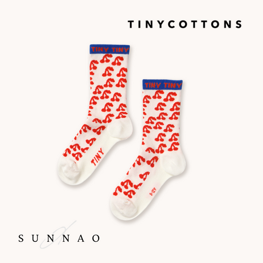 <TINYCOTTONS> Cherries Medium Socks