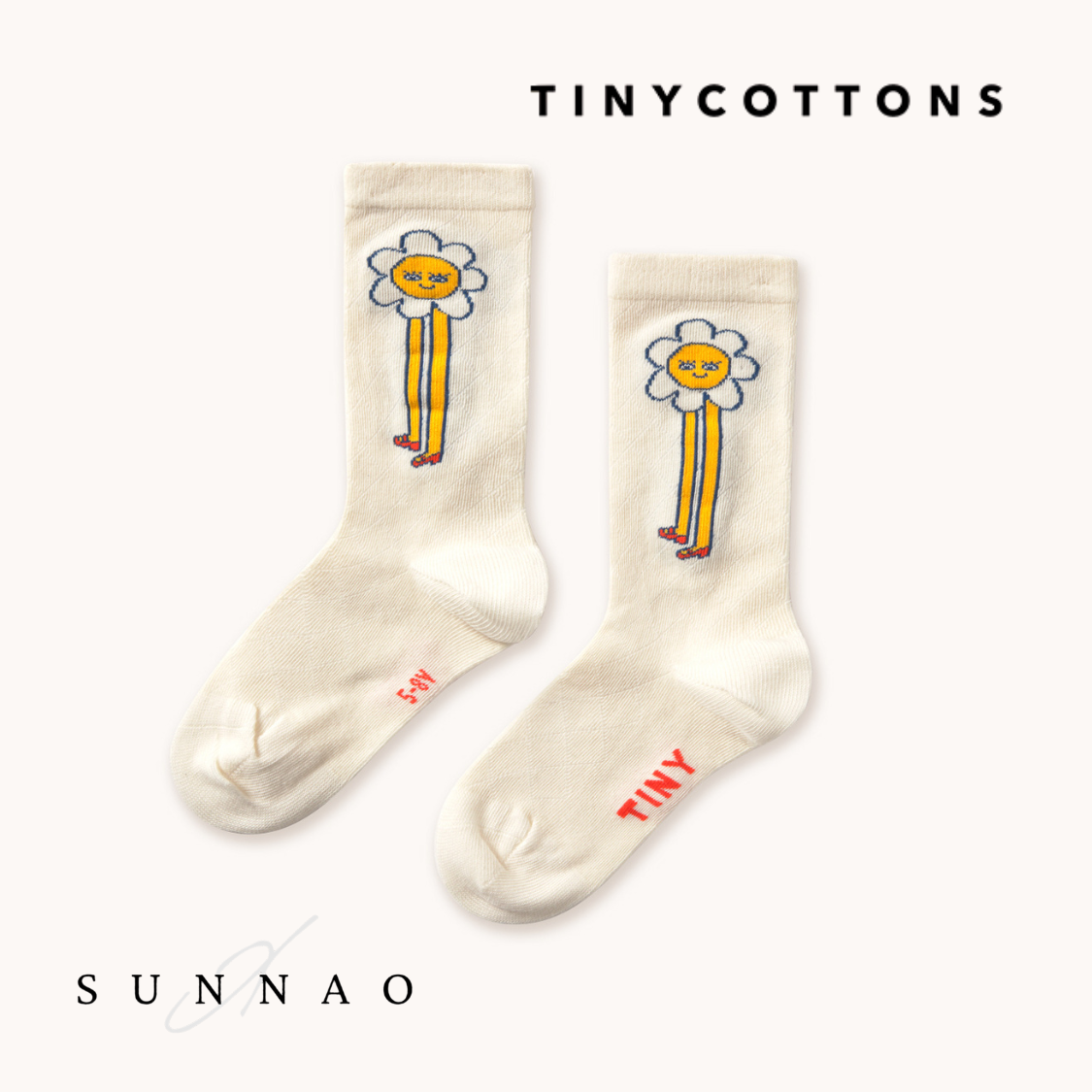 <TINYCOTTONS> Daisies Medium Height Socks
