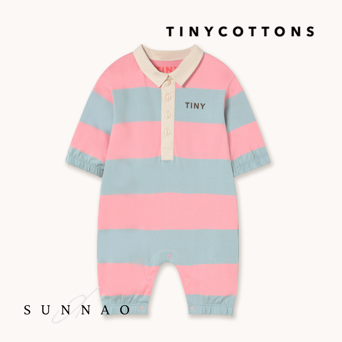 <TINYCOTTONS> Stripes Polo One piece
