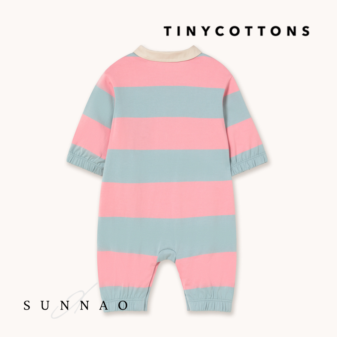 <TINYCOTTONS> Stripes Polo One piece