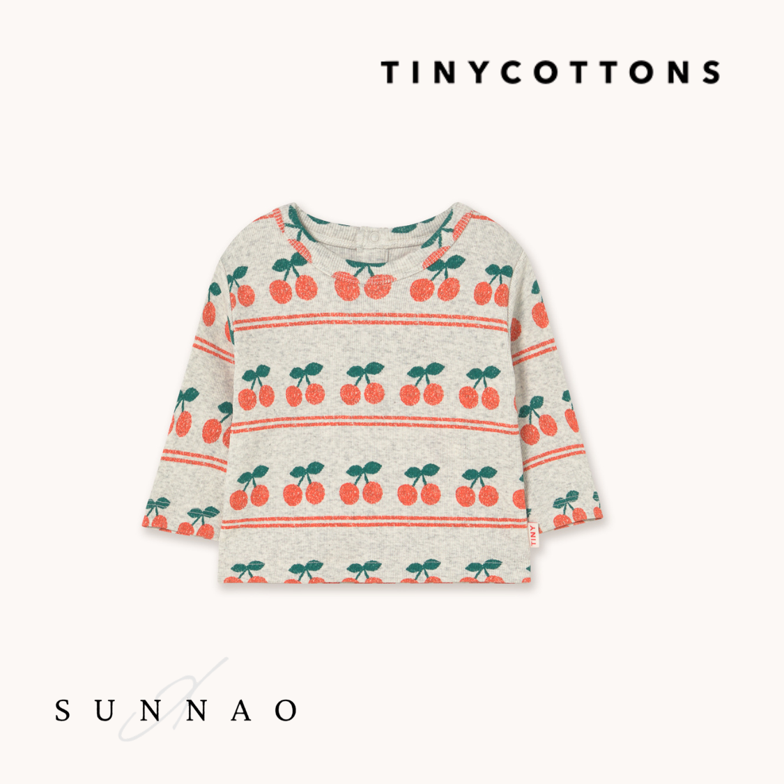 Cherry Pattern Rib Tee (12M-8Y)