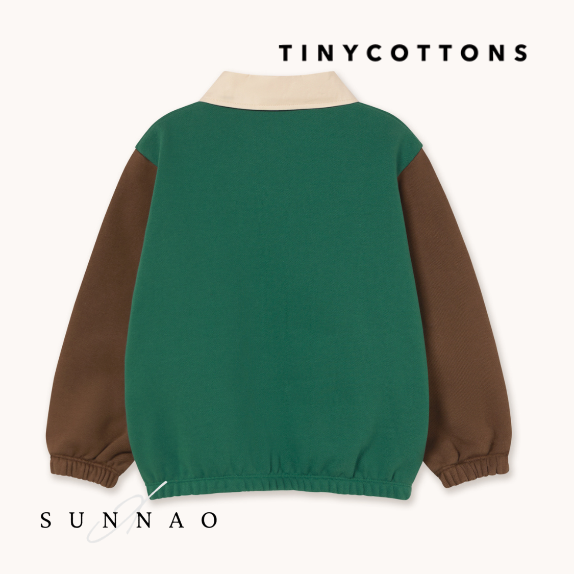 TINYCOTTONS Color Block Polo Sleeve Tee (2-8Y)