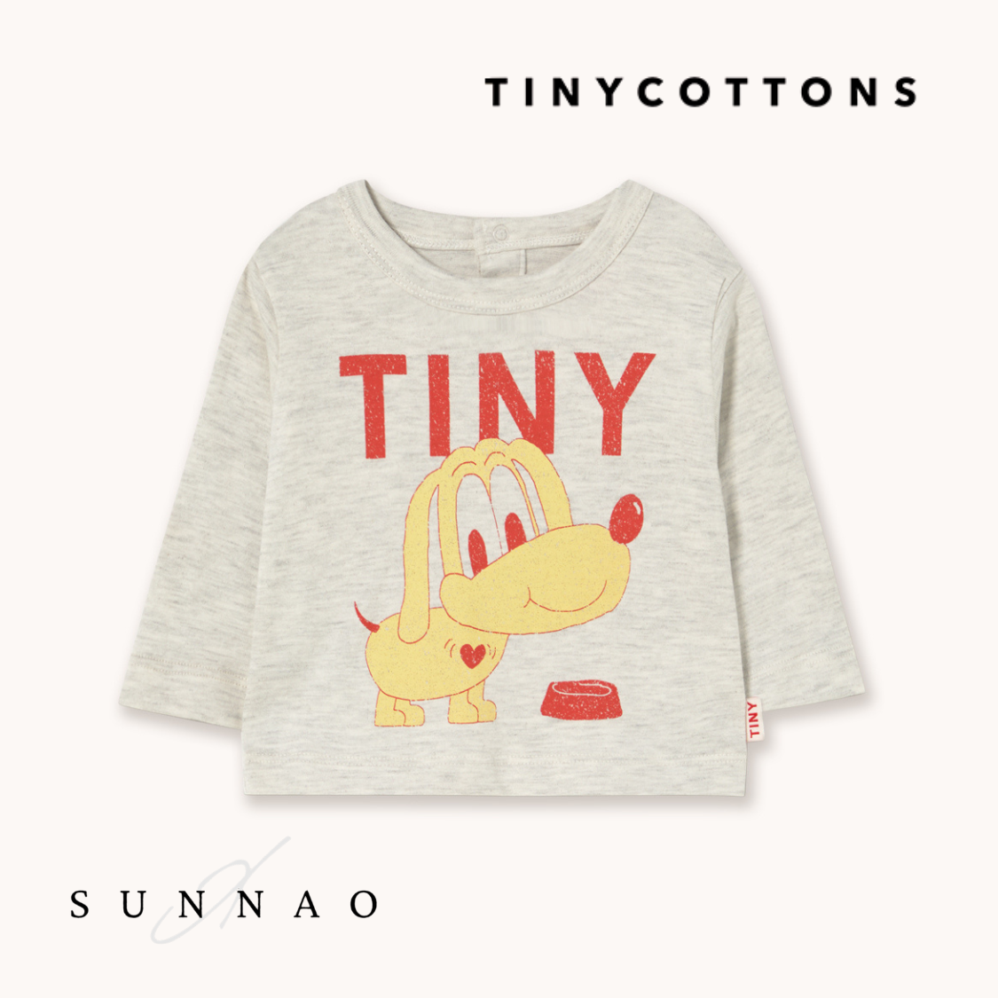 <TINYCOTTONS> Puppy Graphic Baby tee