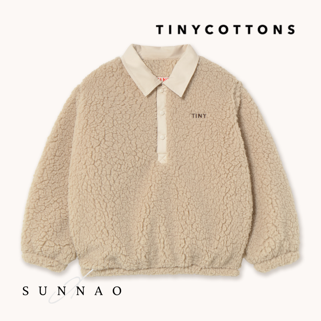 <TINYCOTTONS> Sherpa Collar Sweatshirt　