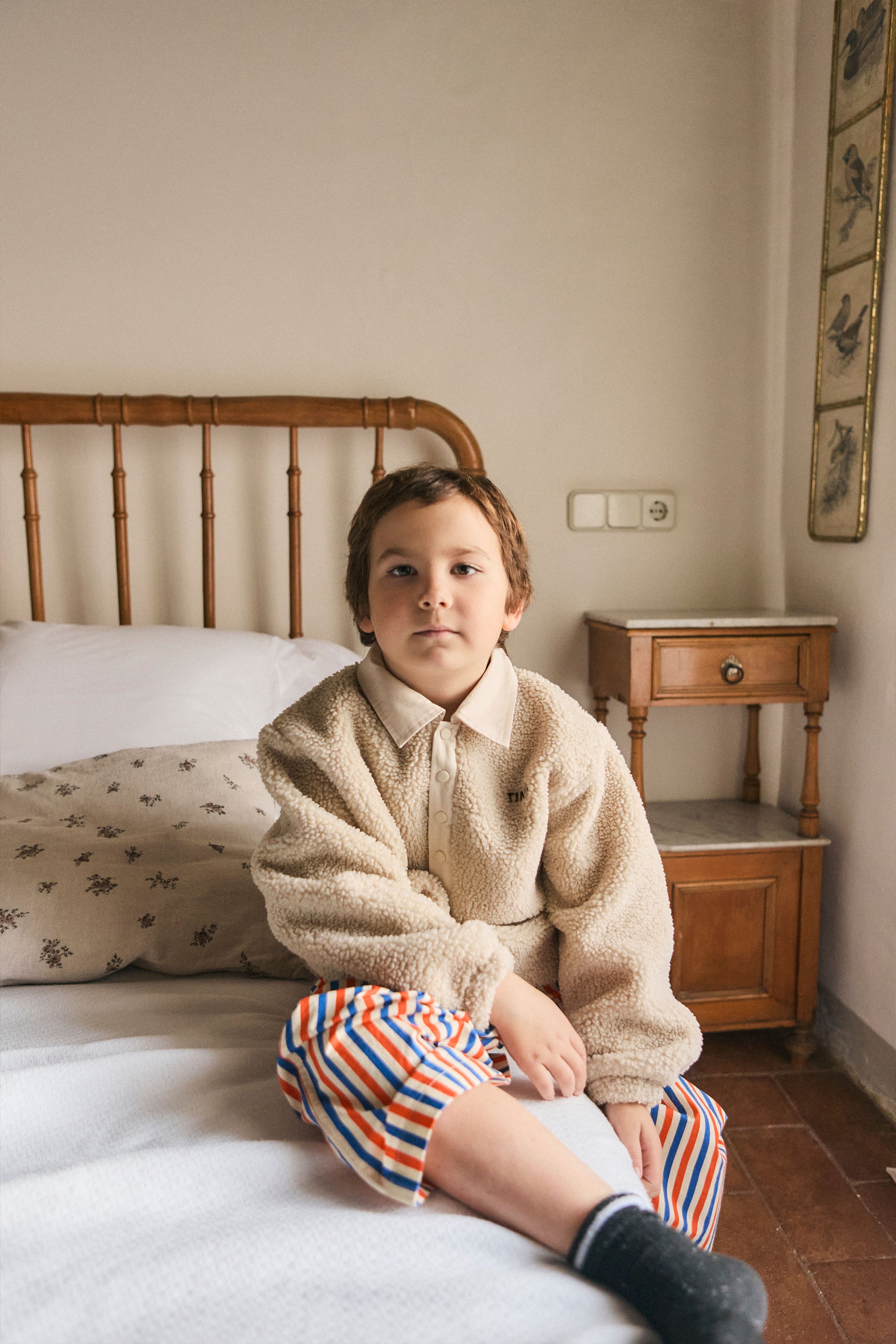 <TINYCOTTONS> Sherpa Collar Sweatshirt　