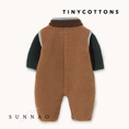 Load image into Gallery viewer, <TINYCOTTONS> Color Block Sherpa One-Piece
