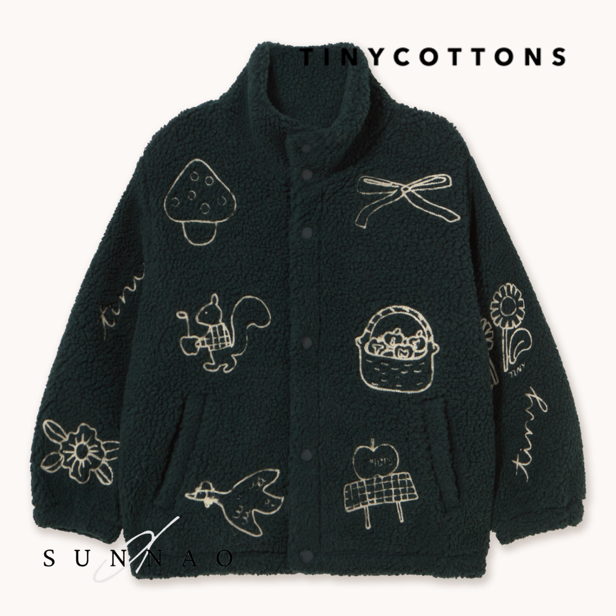 <TINYCOTTONS> Tiny Apples Sherpa Jacket