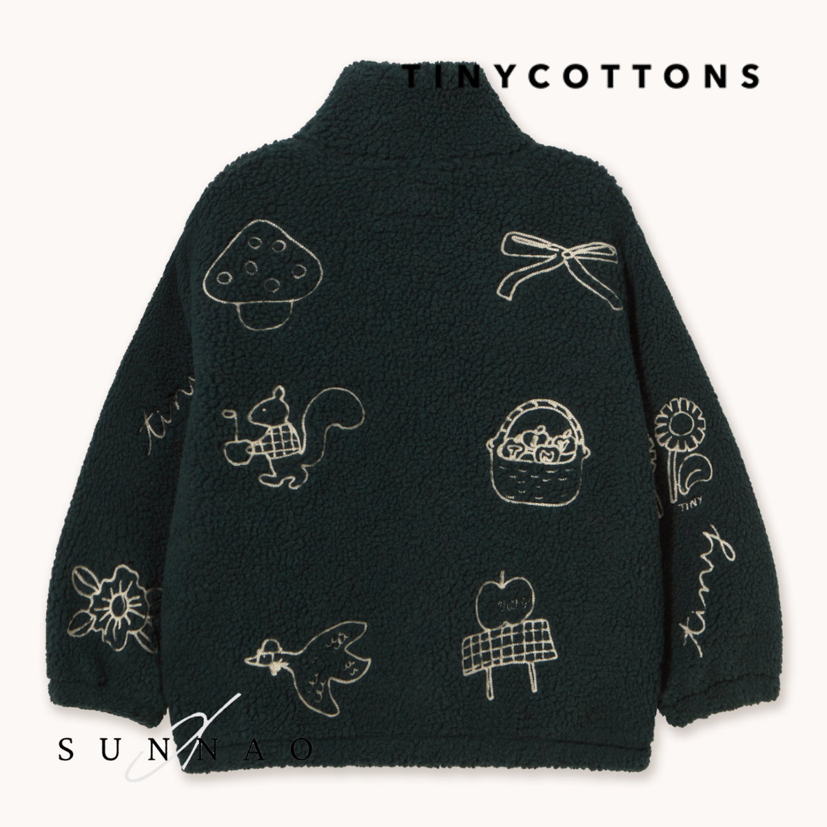 <TINYCOTTONS> Tiny Apples Sherpa Jacket