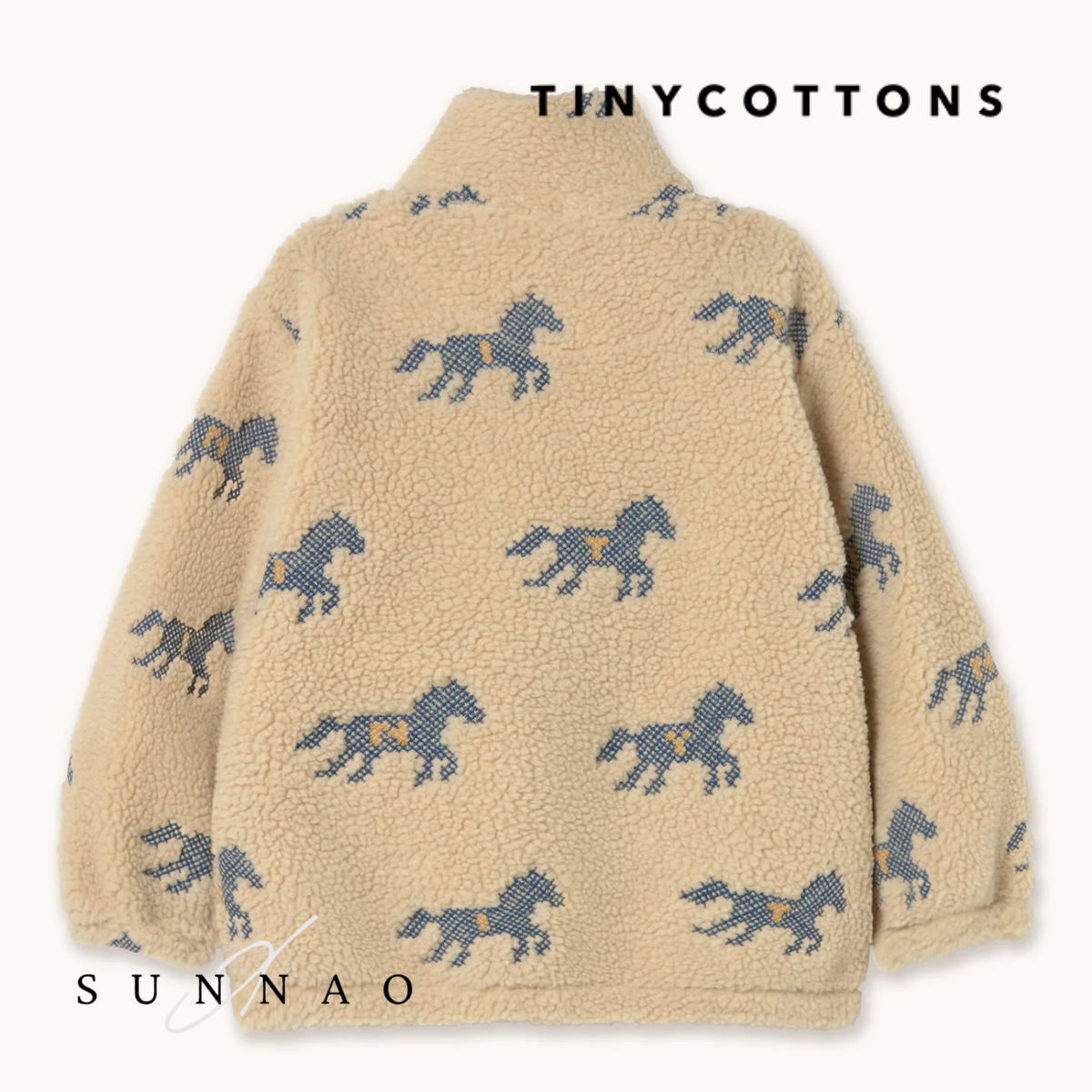 <TINYCOTTONS> Horses Sherpa Sweatshirt