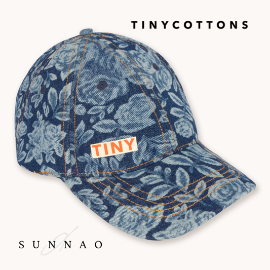 <TINYCOTTONS> Tonal Roses Denim Cap