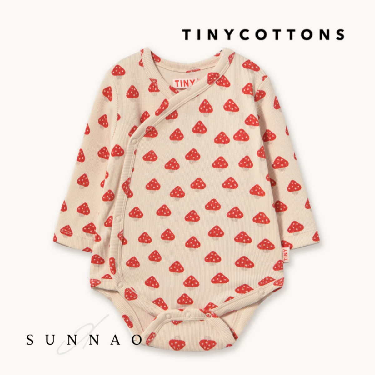 <TINYCOTTONS> Mini Mushrooms Rib Crossed Body