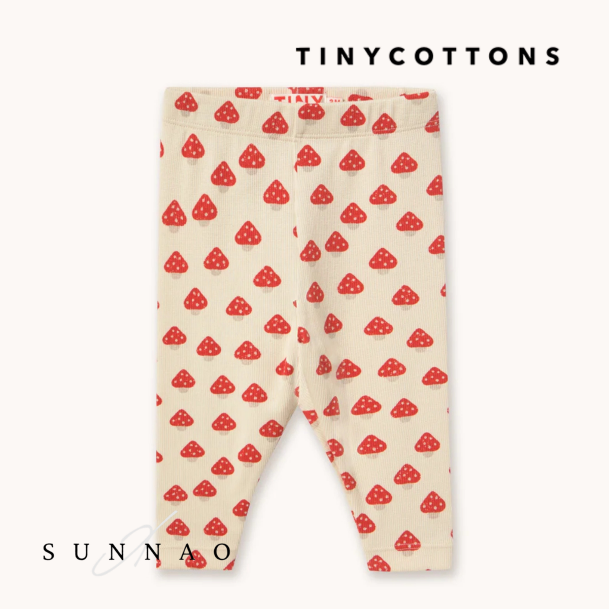 <TINYCOTTONS> Mini Mushrooms Rib Baby Pant