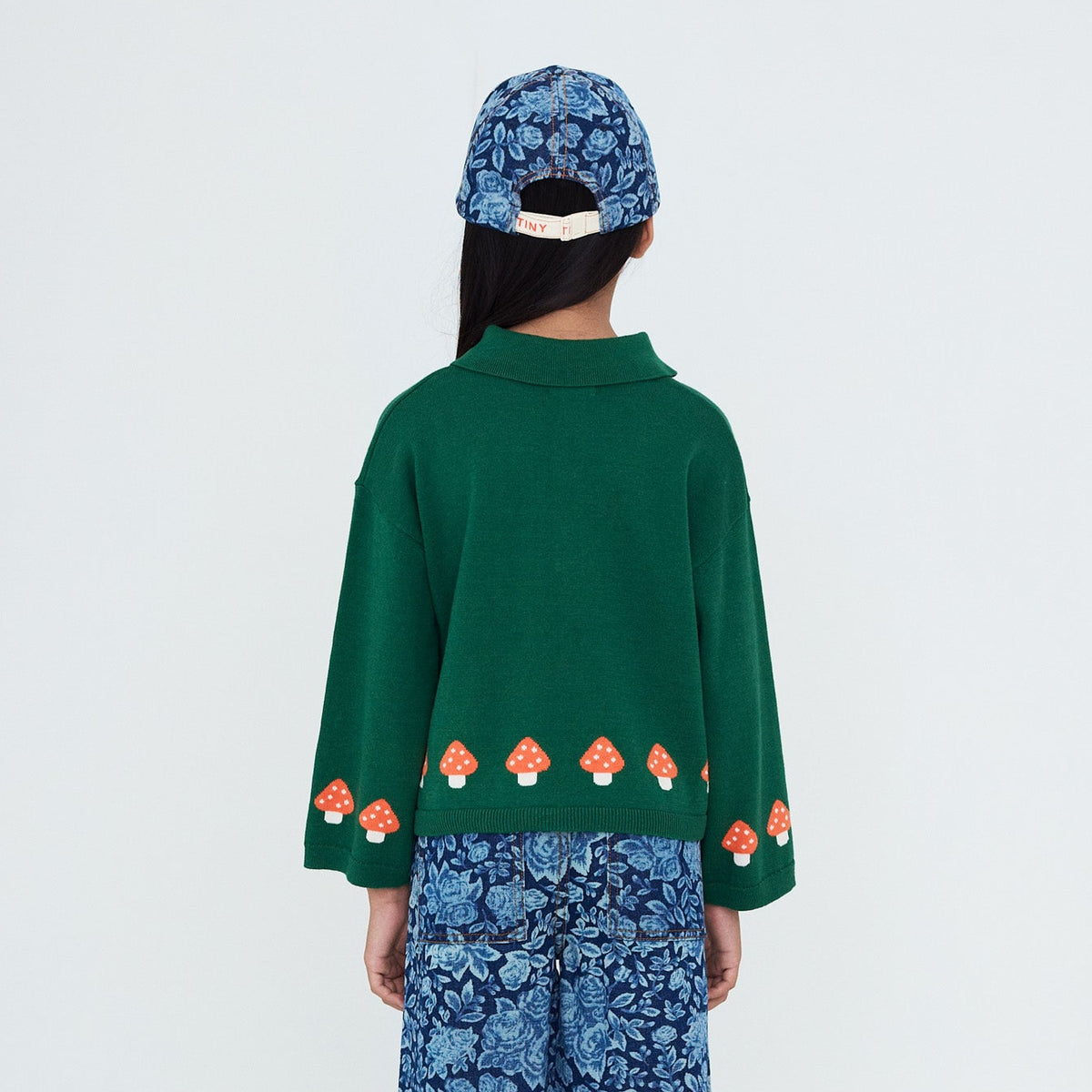 <TINYCOTTONS> Tonal Roses Denim Cap