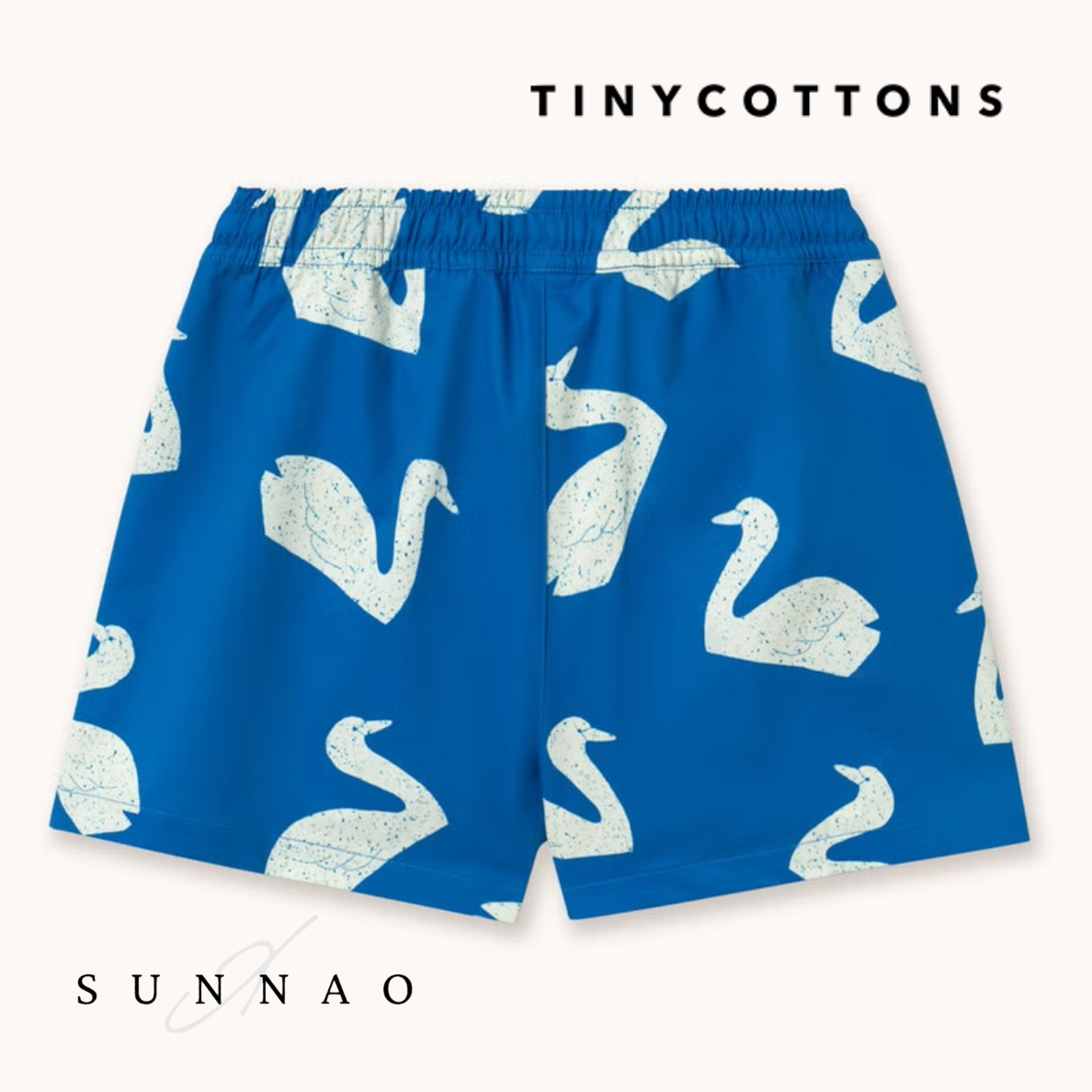 <TINYCOTTONS> BIG SWANS TRUNKS（水着）