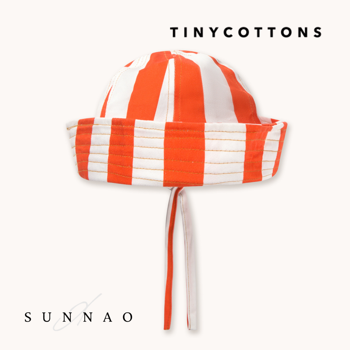<TINYCOTTONS> Stripes Twill Sailor Hat