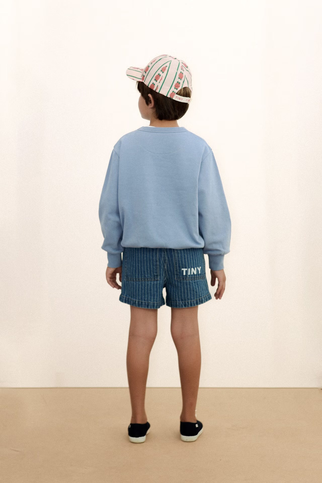 <TINYCOTTONS> Stripes Denim Shorts