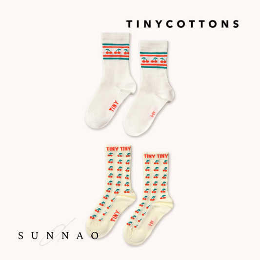 <TINYCOTTONS> Cherry Medium Socks　