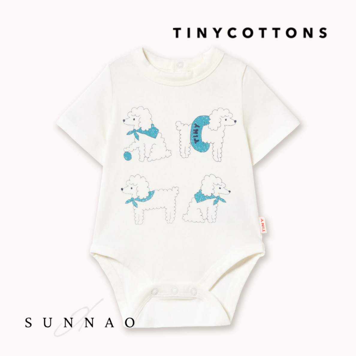 <TINYCOTTONS> Poodle Graphic Body　