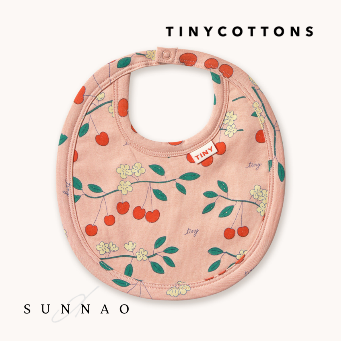 <TINYCOTTONS> Cherry Trees Bib　