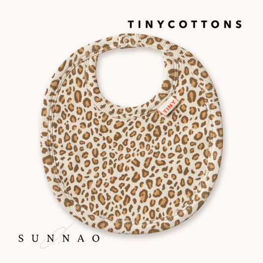 <TINYCOTTONS> Animal Print Rib Bib　