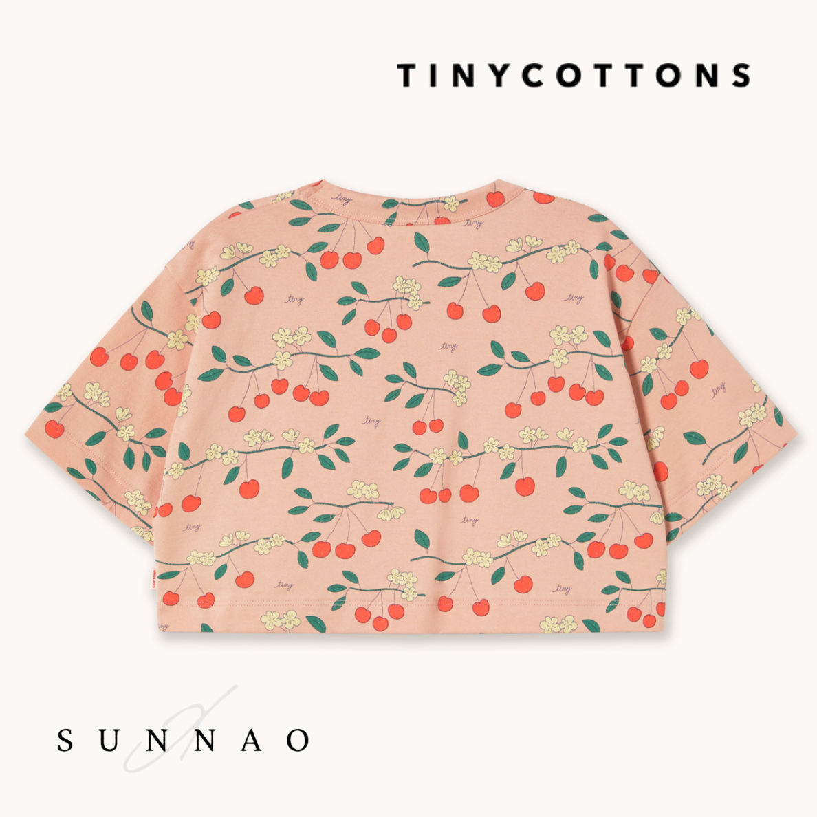 <TINYCOTTONS> Cherry Trees Crop Tee