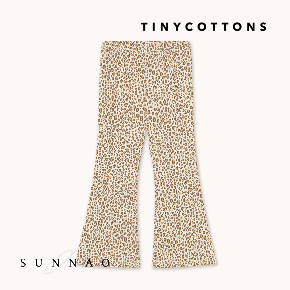 <TINYCOTTONS> Animal Print Rib Pant　