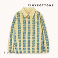 Load image into Gallery viewer, <TINYCOTTONS> Blue Flowers Polo Sleeve Tee
