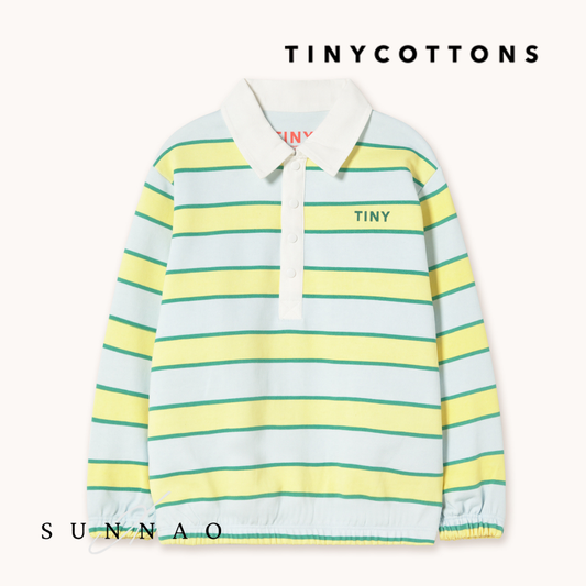 <TINYCOTTONS> Retro Stripes Polo Sweatshirt