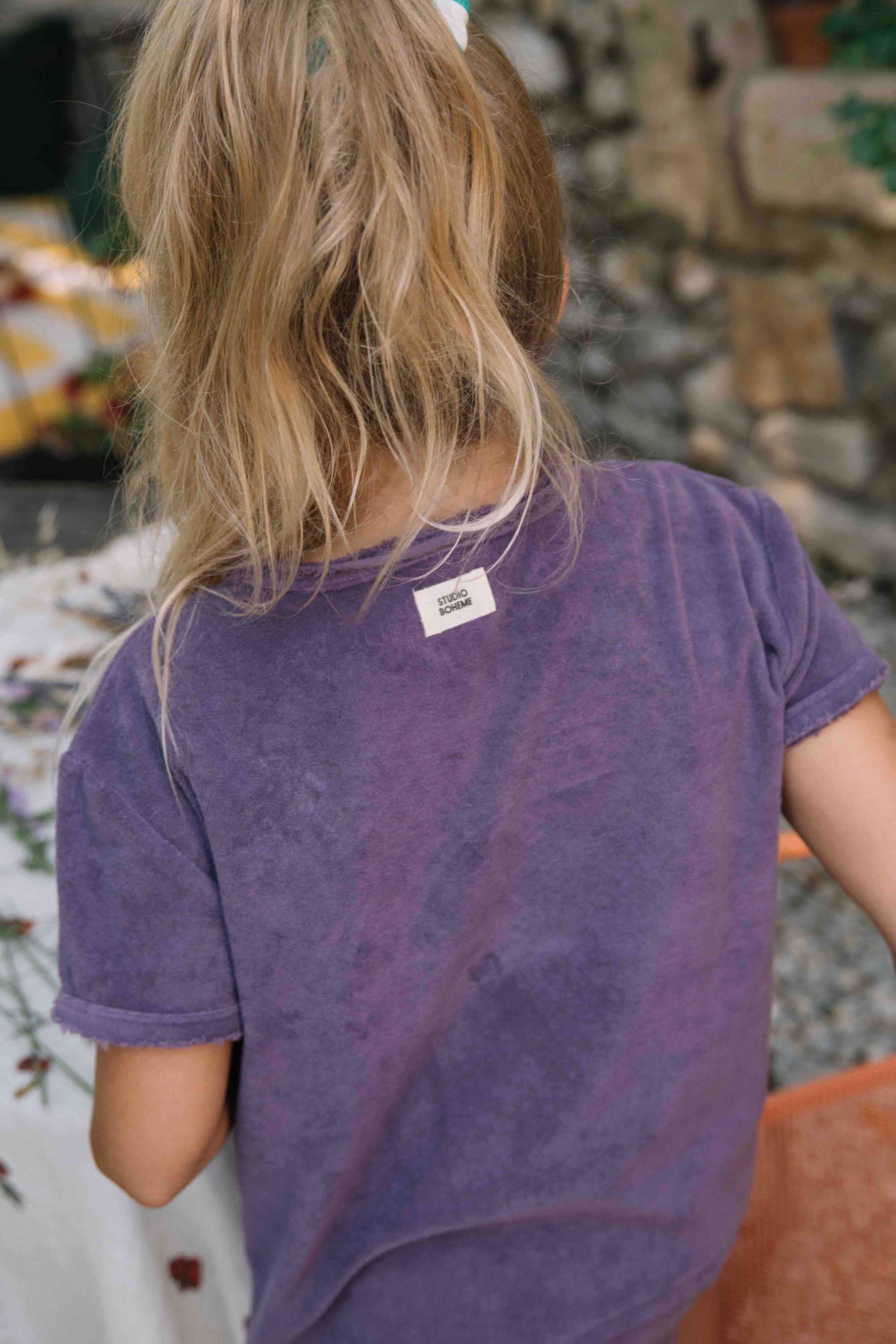 【予約／送料無料】<STUDIO BOHEME PARIS> TSHIRT ESSENTIAL - GRAPE JAM（18M-8Y）