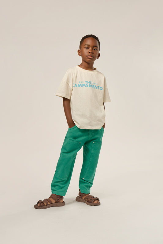 <The Campamento>THE CAMPAMENTO WHITE KIDS TSHIRT（2-8Y）