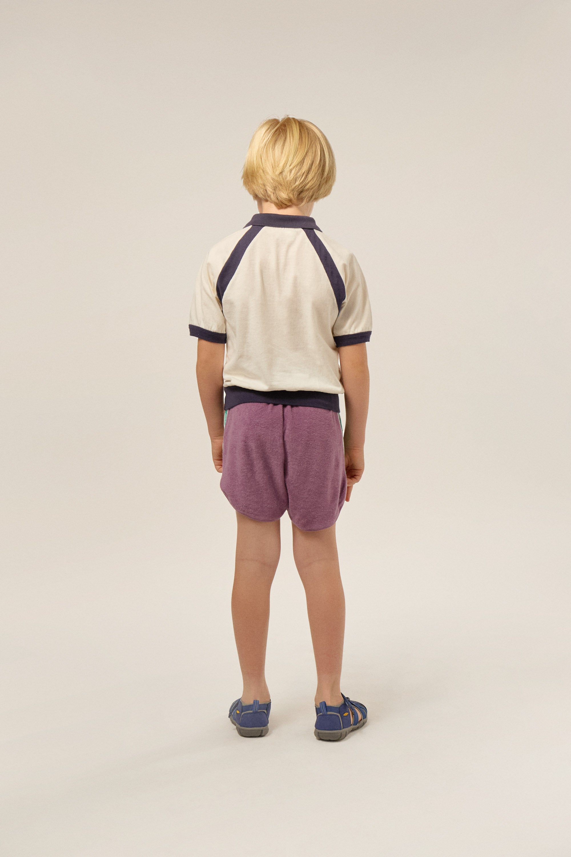 <The Campamento>PURPLE COLOR BLOCK KIDS SHORTS（2-8Y）