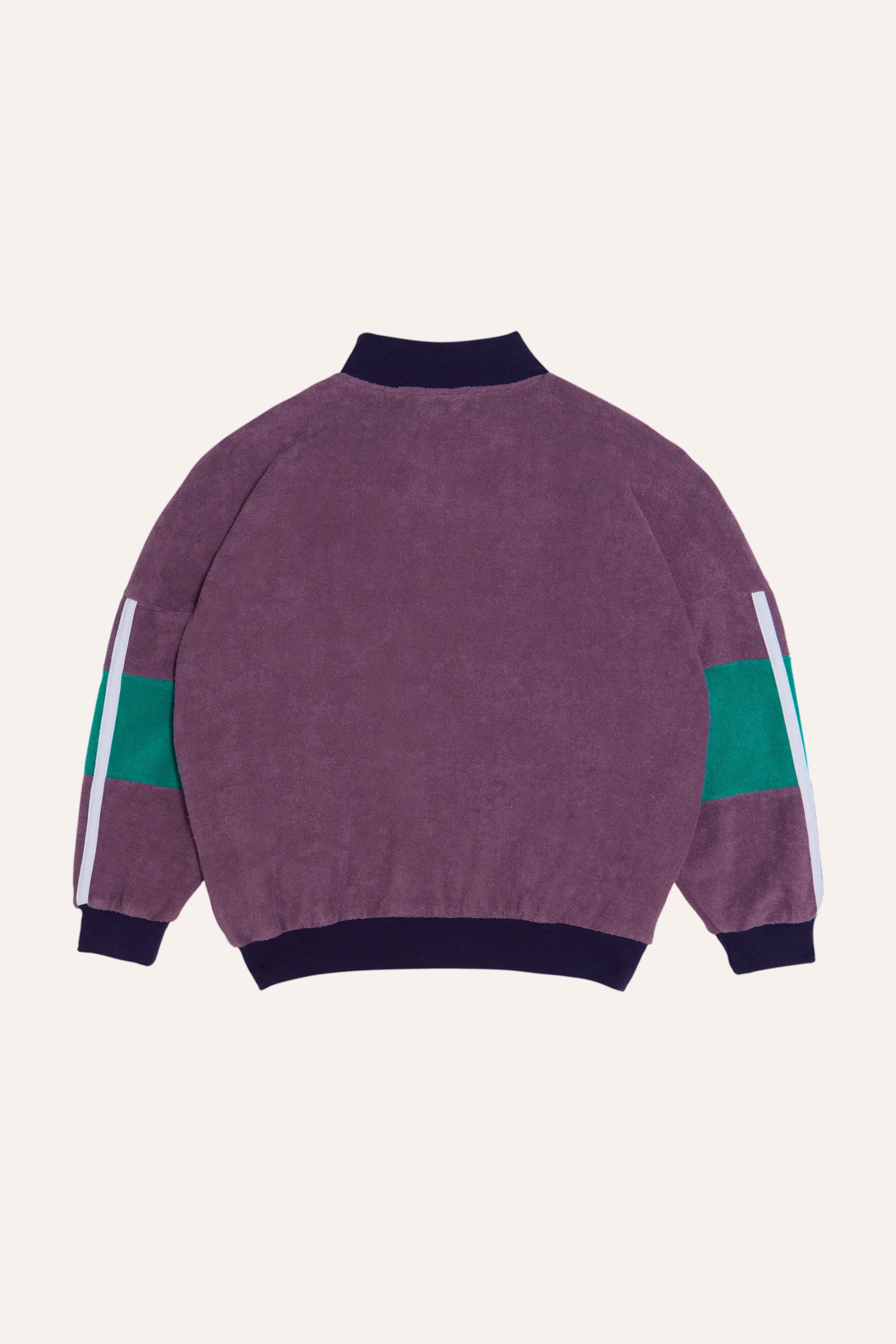 <The Campamento>PURPLE COLOR BLOCK KIDS ZIPPED SWEATSHIRT（2-8Y）