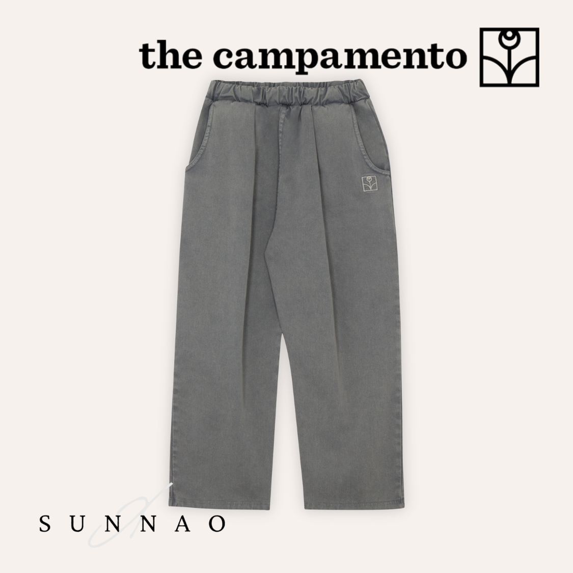 <The Campamento> LIGHT GREY DENIM TROUSERS