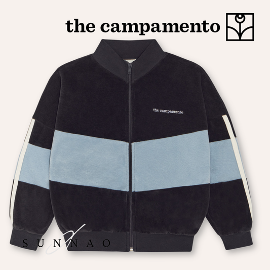 <The Campamento> Grey Color Block Sweatshirt - GREY　