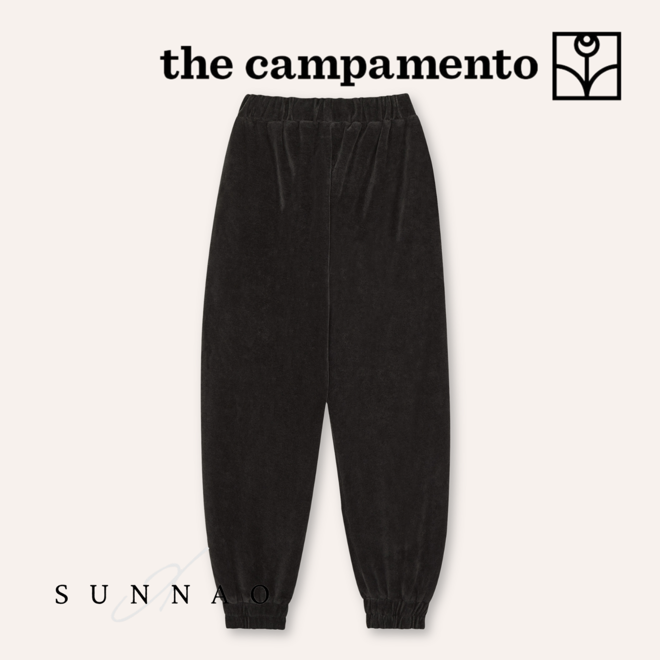 <The Campamento> Grey Velour Jogging Trousers - GREY　