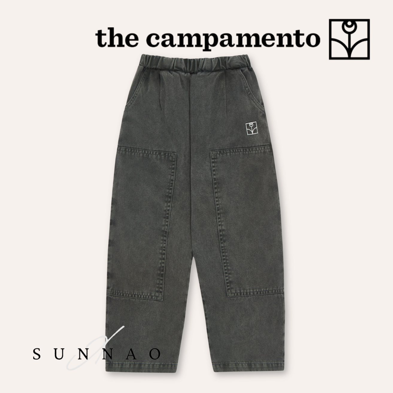 <The Campamento> Grey Patches Trousers - GREY　
