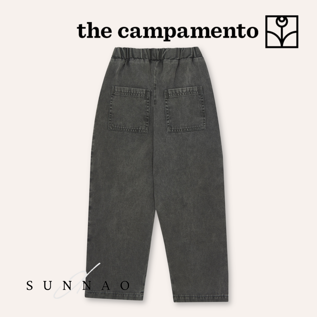 <The Campamento> Grey Patches Trousers - GREY　