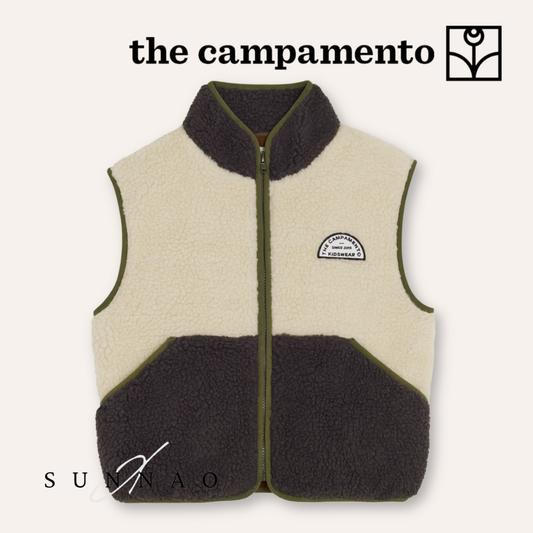 <The Campamento> Ecru Teddy Vest - ECRU　