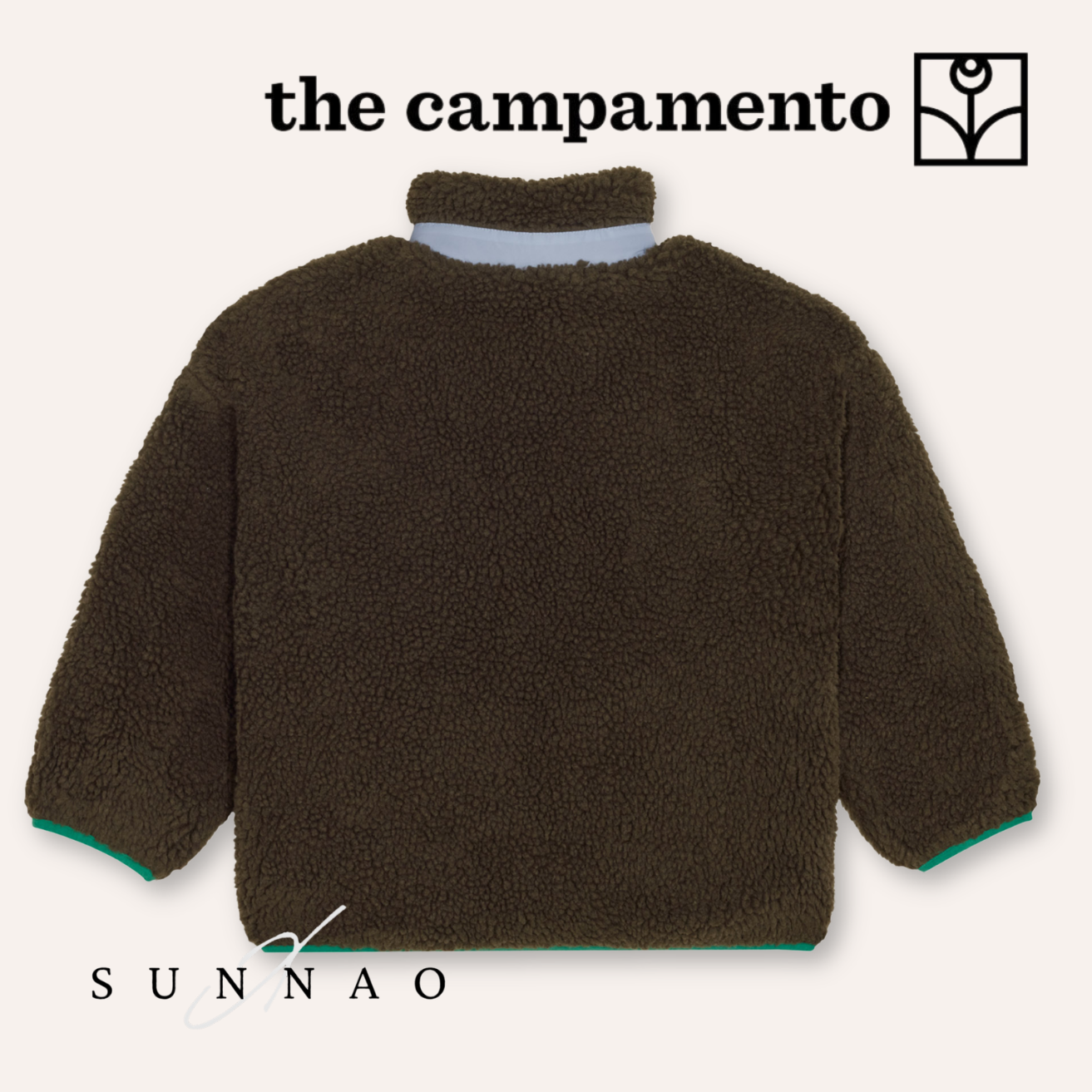 <The Campamento> Green Teddy Jacket - GREEN　