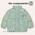 갤러리 뷰어로 이미지로드, <The Campamento> Stripes Puffer Jacket - GREEN　
