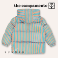 갤러리 뷰어로 이미지로드, <The Campamento> Stripes Puffer Jacket - GREEN　
