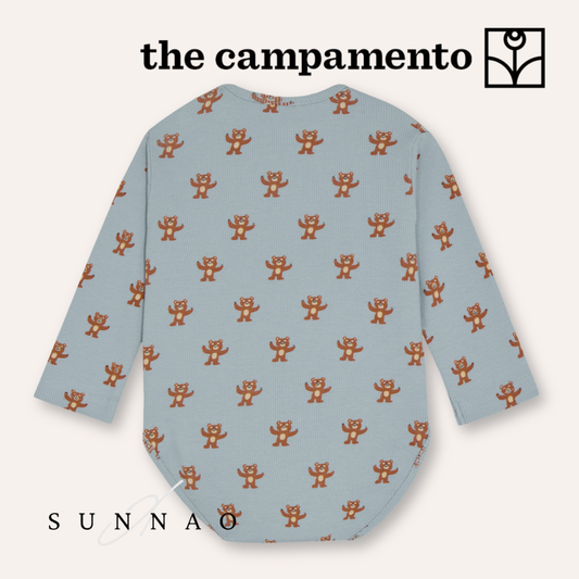 <The Campamento> Happy Bears Baby Body - LIGHT BLUE　