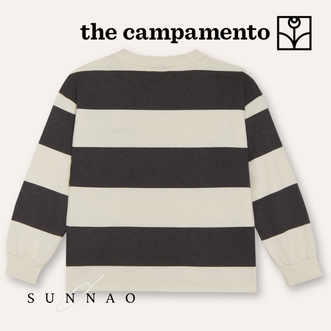 <The Campamento> Grey Stripes Tshirt - GREY