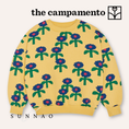 Gallery viewerに画像を読み込む, <The Campamento> Blue Daisies Allover Sweatshirt - YELLOW　
