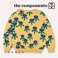 Gallery viewerに画像を読み込む, <The Campamento> Blue Daisies Allover Sweatshirt - YELLOW　
