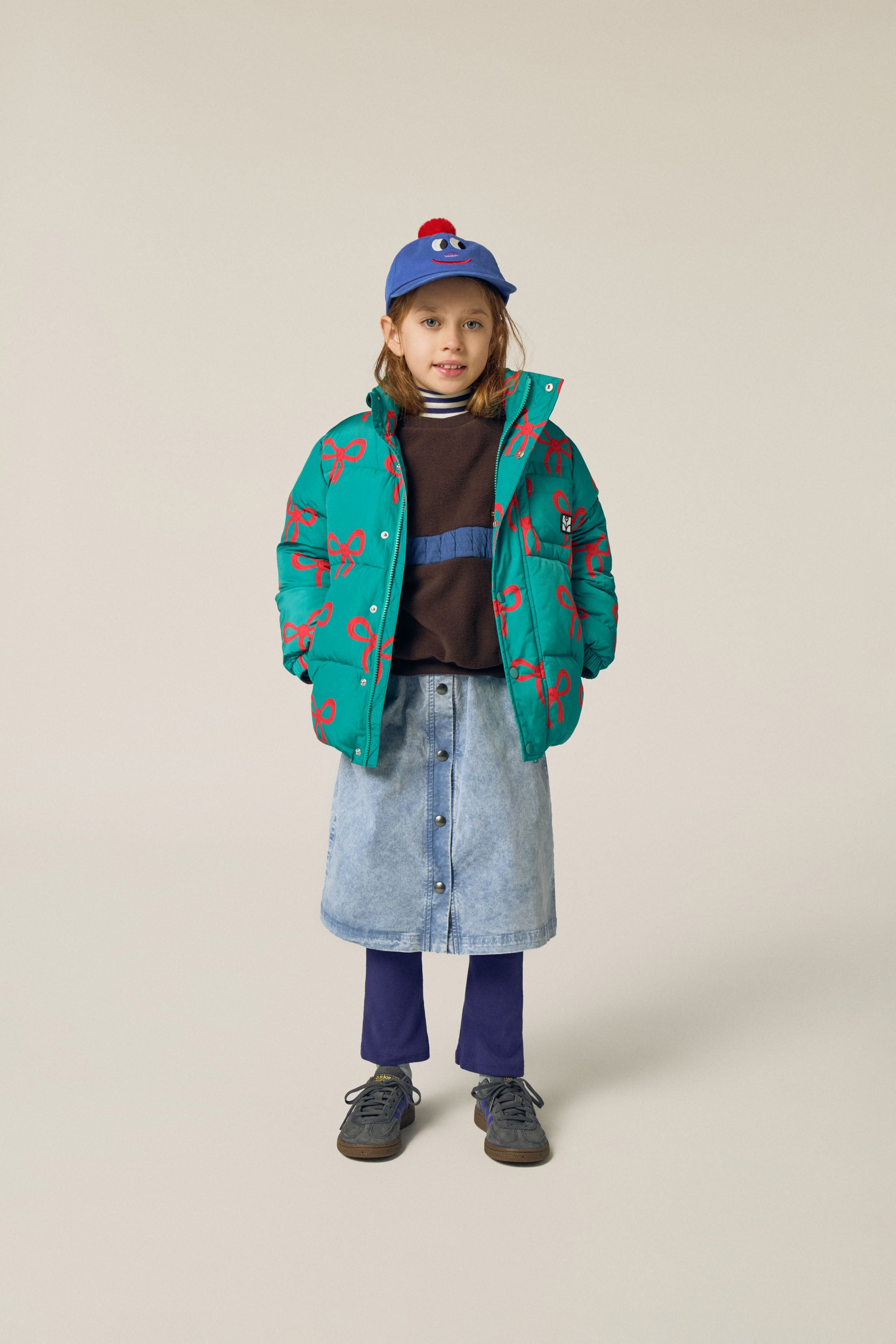 <The Campamento> Blue Stripes Turtle Neck Tshirt - BLUE　